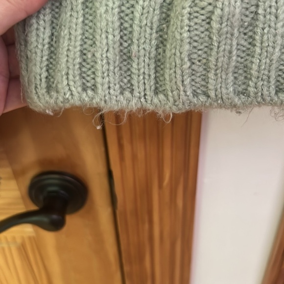 Zara Brown and Cream Crew Neck Sweater with Zigzag Pattern - Picture 4 of 7